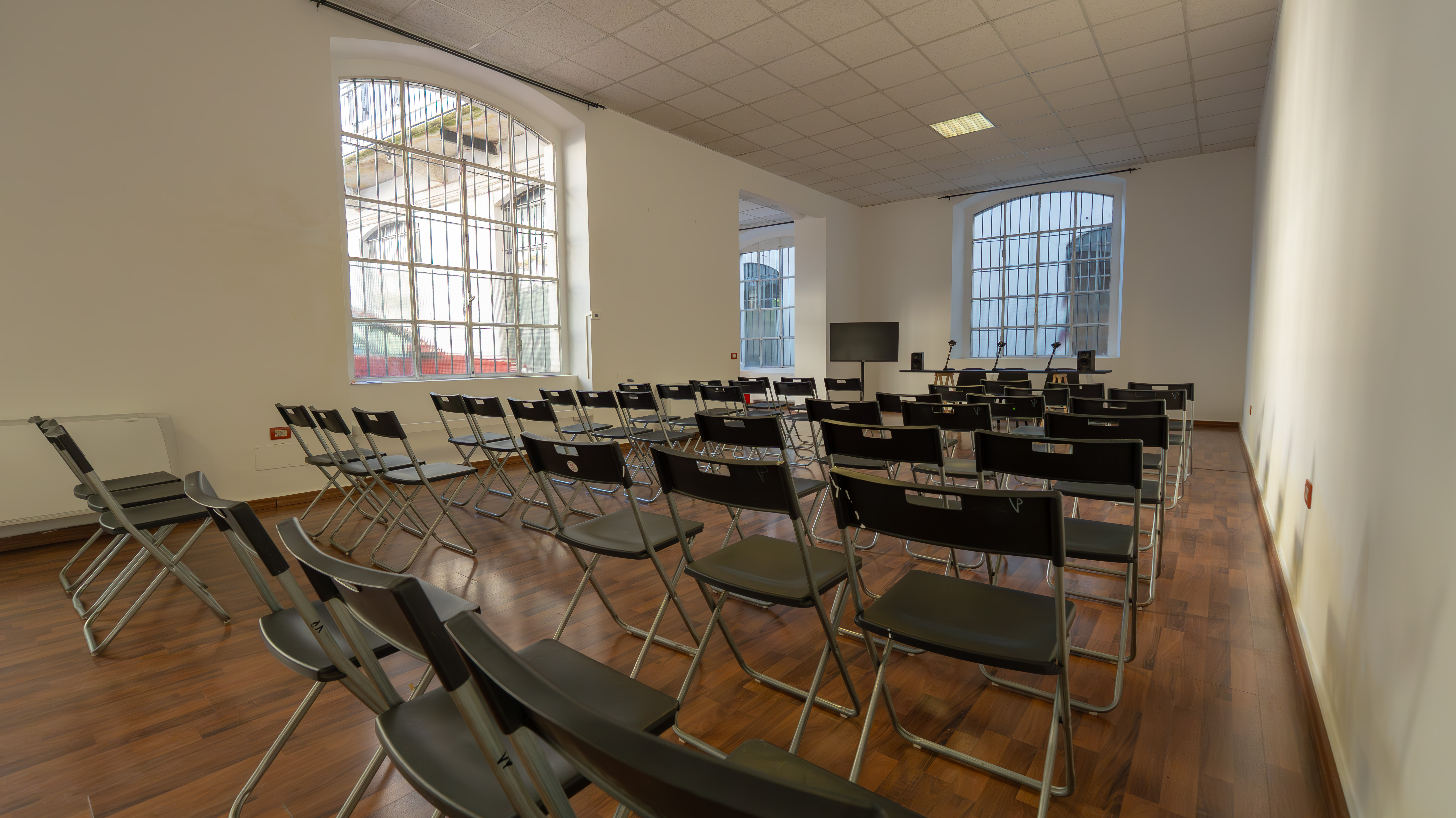 Zona podcast allestita